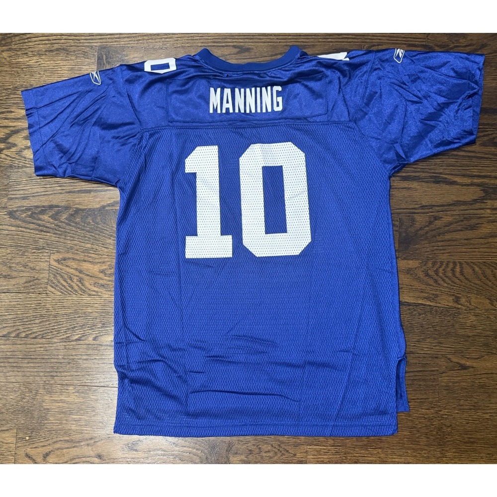Reebok New York Giants Eli Manning Jersey Youth Boys Xl Blue NFL Football 18-20